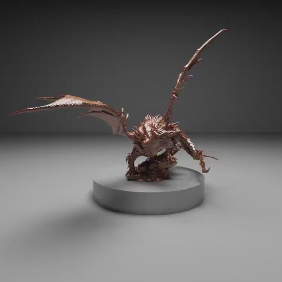 Tiamat (Single Headed Variant), God Dragon, Lord of the Print | Dungeons and Dragons | Pathfinder | Table Top RPG | 3D Printed Model