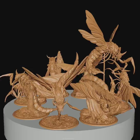 Wild Skycutters, Rescale Miniatures | Dungeons and Dragons | Pathfinder | Table Top RPG | 3D Printed Model