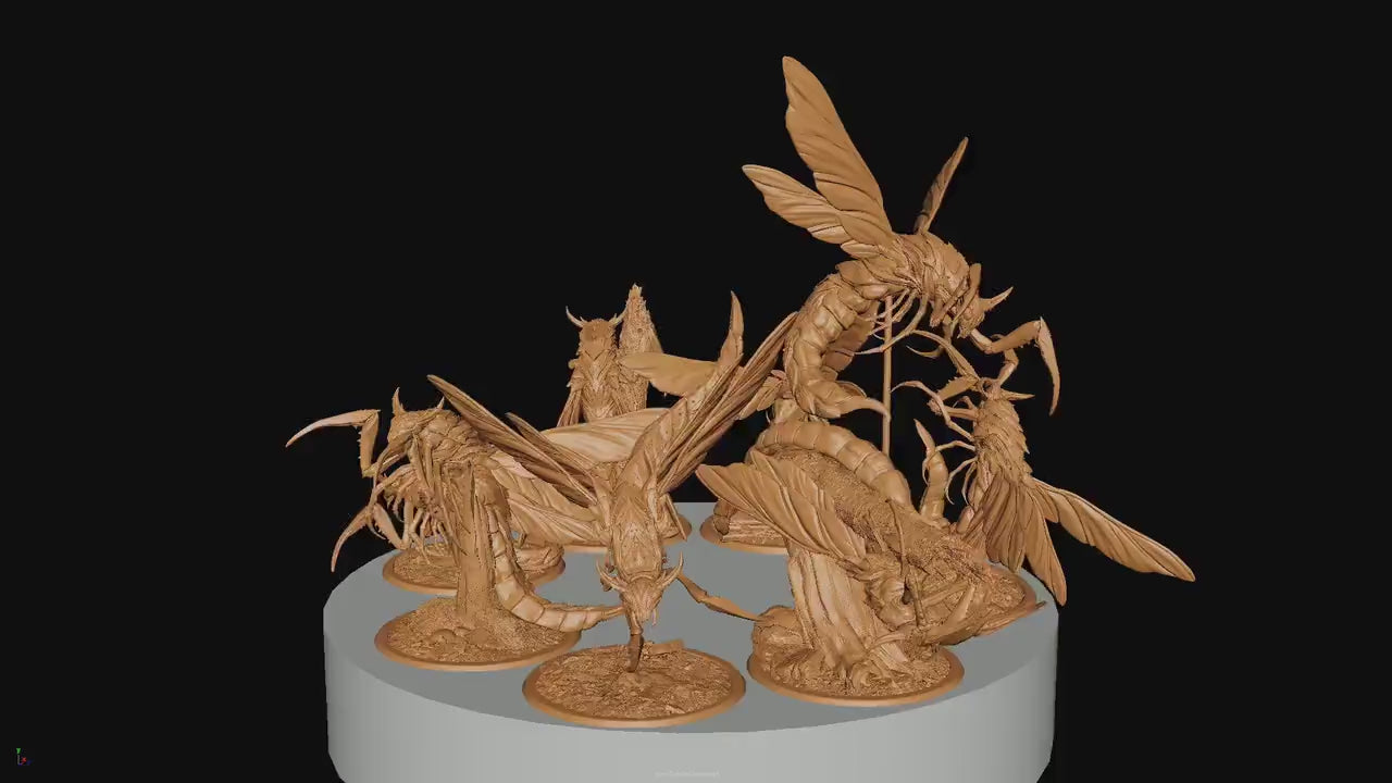 Wild Skycutters, Rescale Miniatures | Dungeons and Dragons | Pathfinder | Table Top RPG | 3D Printed Model