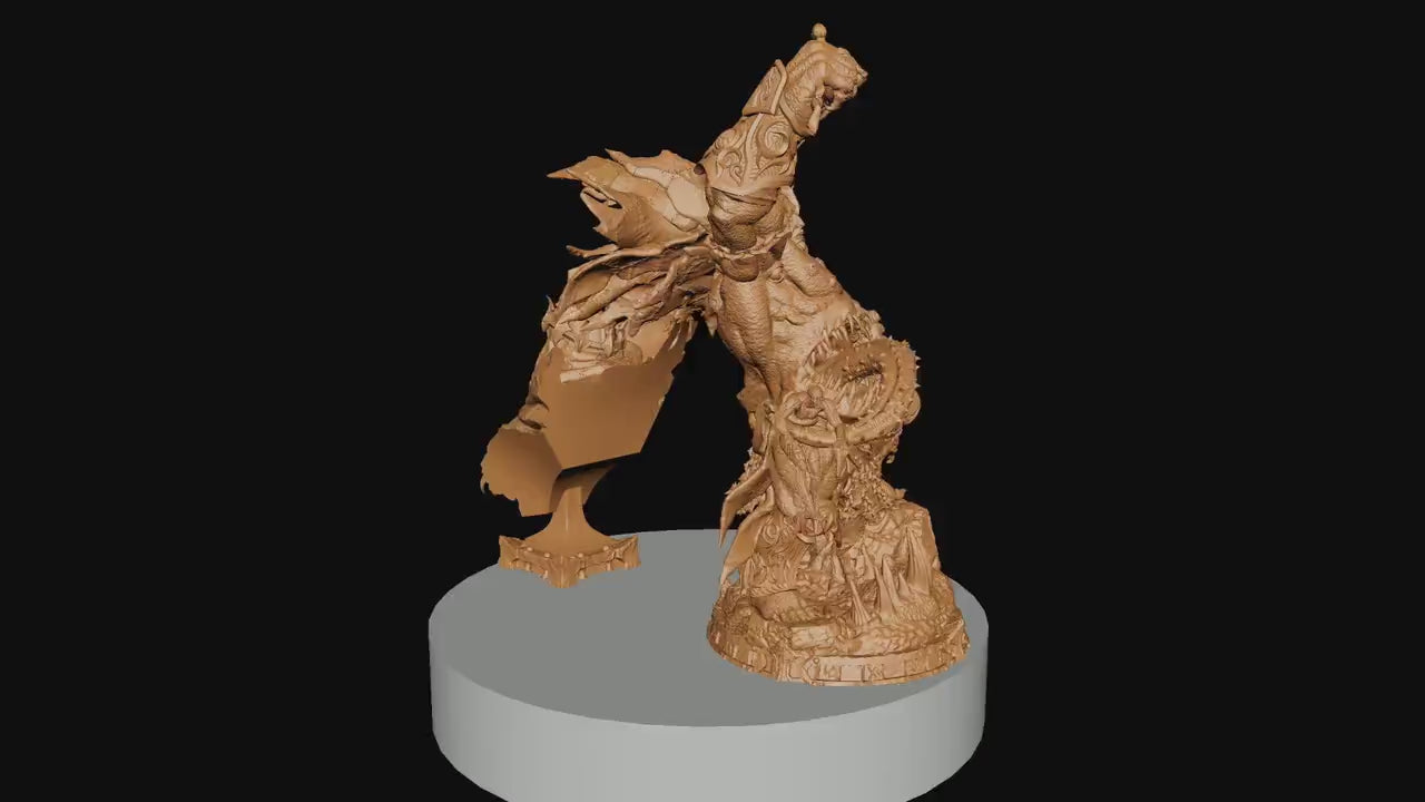 Knight of Gluttony, Witchsong Miniatures | Dungeons and Dragons | Pathfinder | Table Top RPG | 3D Printed Model