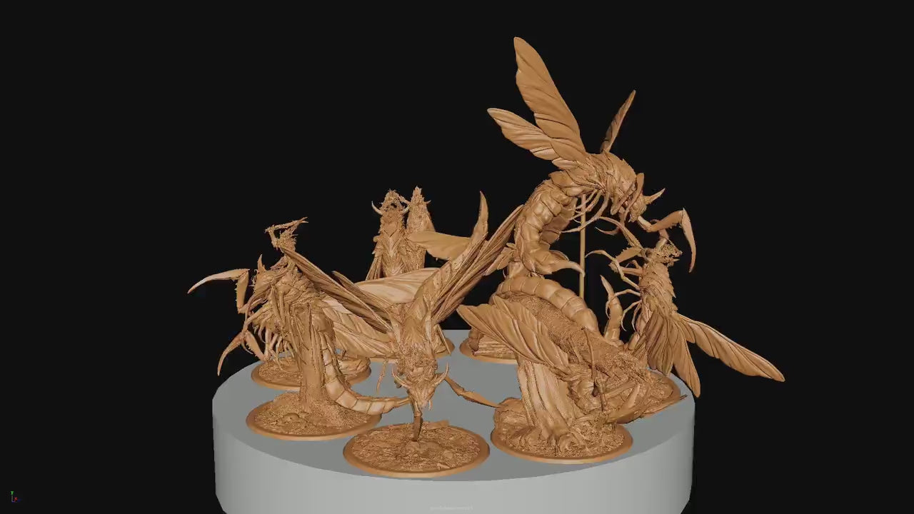 Skycutter Riders, Rescale Miniatures | Dungeons and Dragons | Pathfinder | Table Top RPG | 3D Printed Model