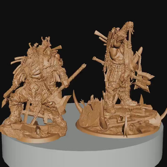 King Azhrog, Rescale Miniatures | Dungeons and Dragons | Pathfinder | Table Top RPG | 3D Printed Model