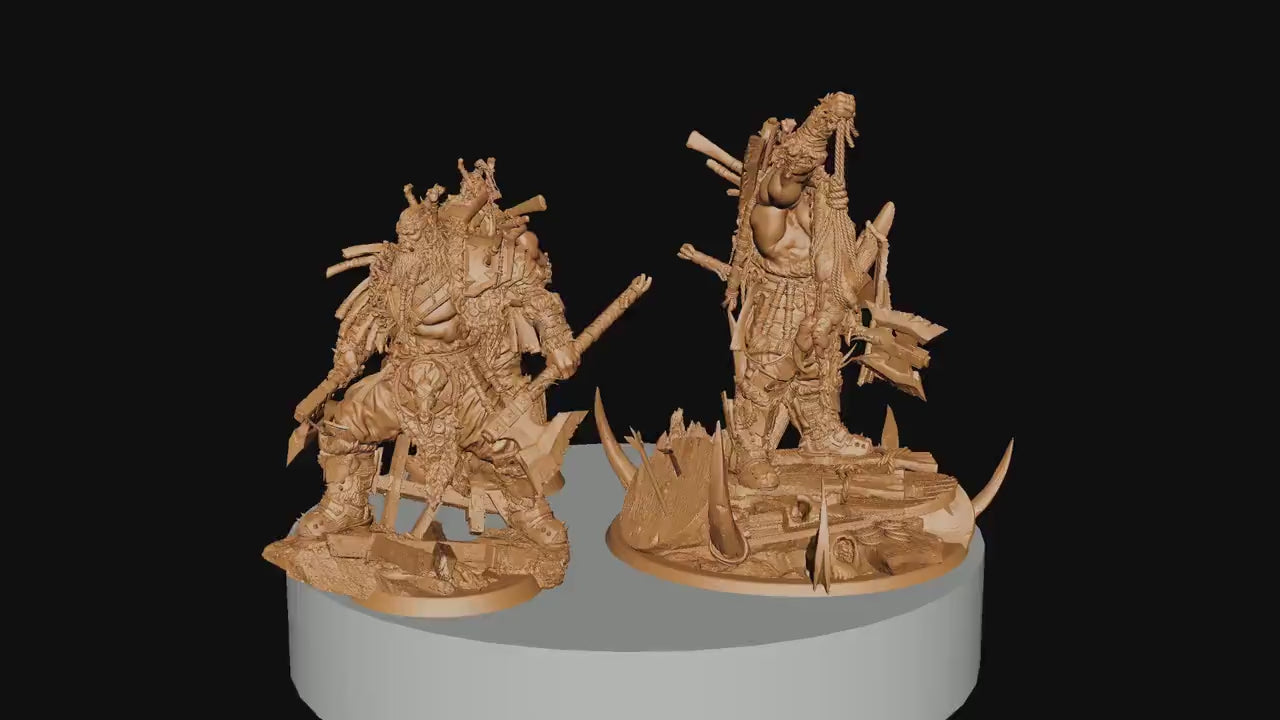 King Azhrog, Rescale Miniatures | Dungeons and Dragons | Pathfinder | Table Top RPG | 3D Printed Model