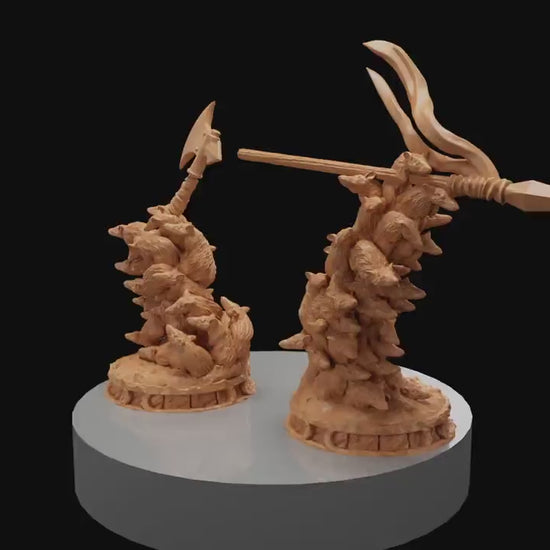 Rat Swarm, Witchsong Miniatures | Dungeons and Dragons | Pathfinder | Table Top RPG | 3D Printed Model