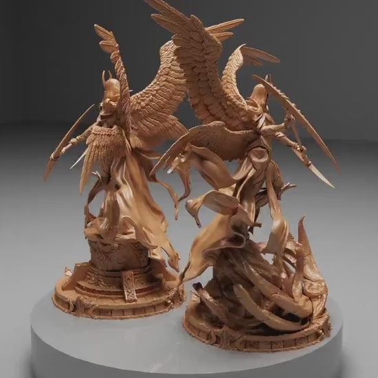 Moonlight Seraph, Witchsong Miniatures | Dungeons and Dragons | Pathfinder | Table Top RPG | 3D Printed Model
