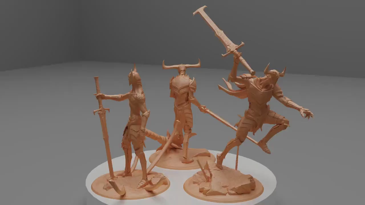 Pretorian Trio,  | Dungeons and Dragons | Pathfinder | Table Top RPG | 3D Printed Model