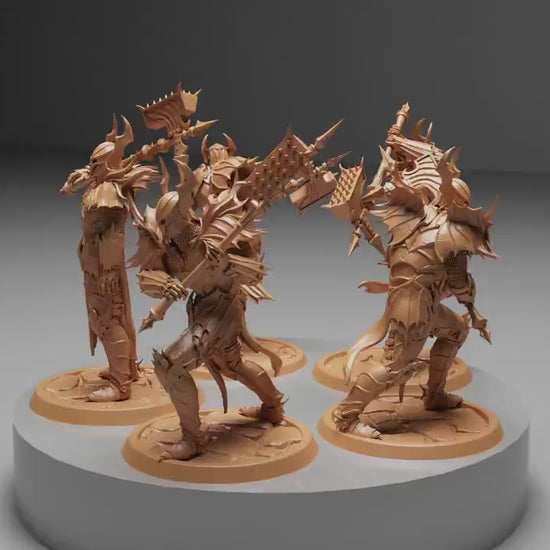 Blood knight Hammer Squadron, Order Immortalis,  | Dungeons and Dragons | Pathfinder | Table Top RPG | 3D Printed Model