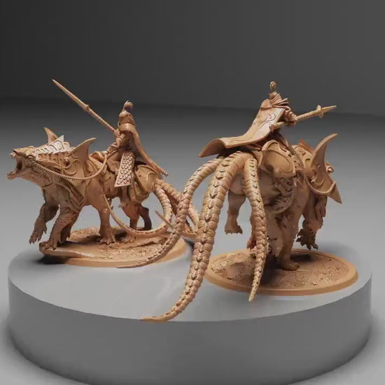 Spear Soldiers on Siri, Kingdom of Nela Dan,  | Dungeons and Dragons | Pathfinder | Table Top RPG | 3D Printed Model