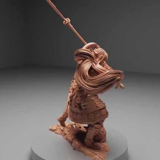 Akiko the Bounty Hunter, Powerful NPC, Ernest Nemirovsky | Dungeons and Dragons | Pathfinder | Table Top RPG | 3D Printed Model