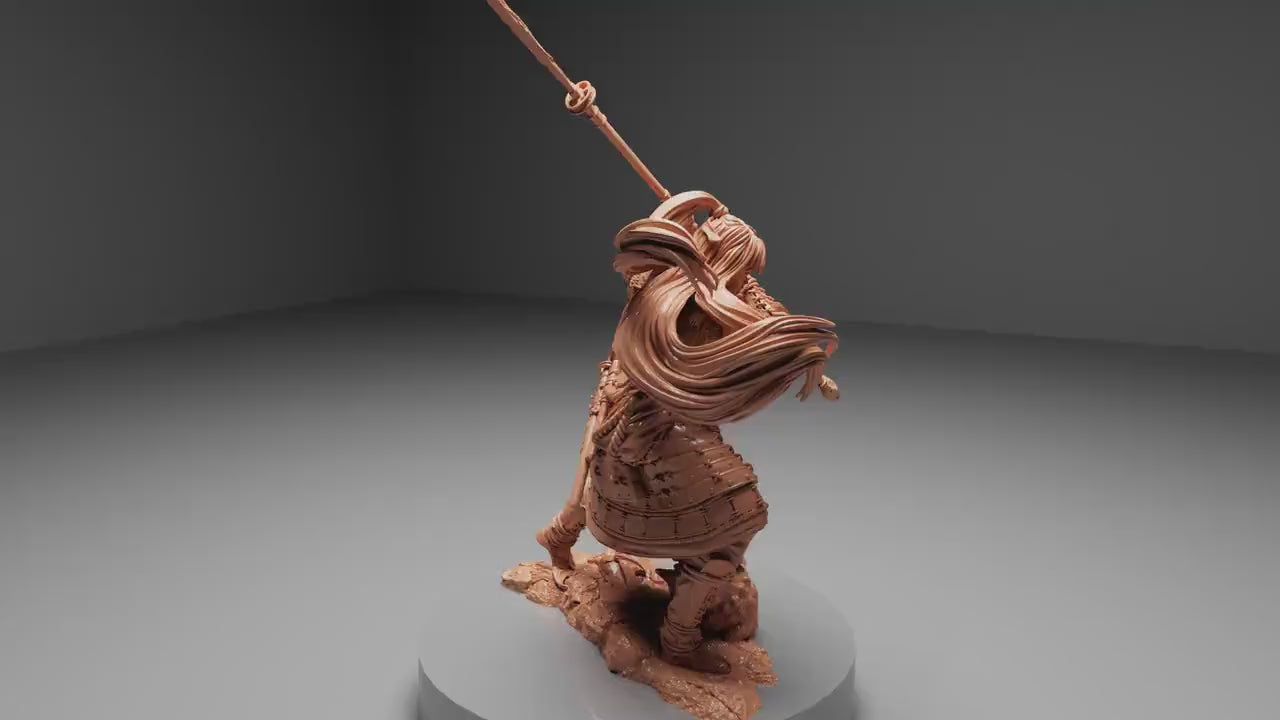Akiko the Bounty Hunter, Powerful NPC, Ernest Nemirovsky | Dungeons and Dragons | Pathfinder | Table Top RPG | 3D Printed Model